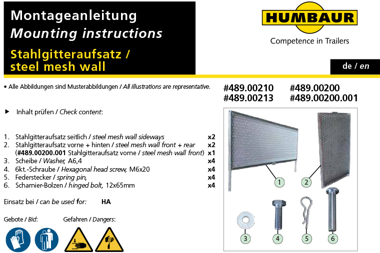Montageanleitungen